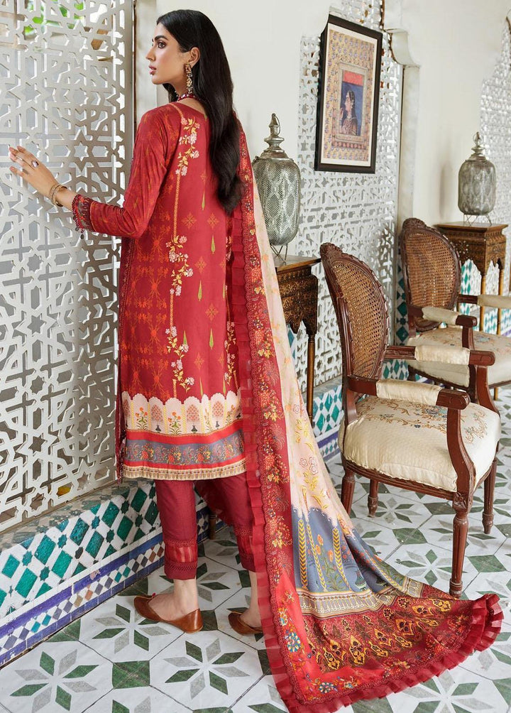 Noor By Saadia Asad Embroidered Linen Suits Unstitched 3 Piece NSA22W D6-A - Winter Collection