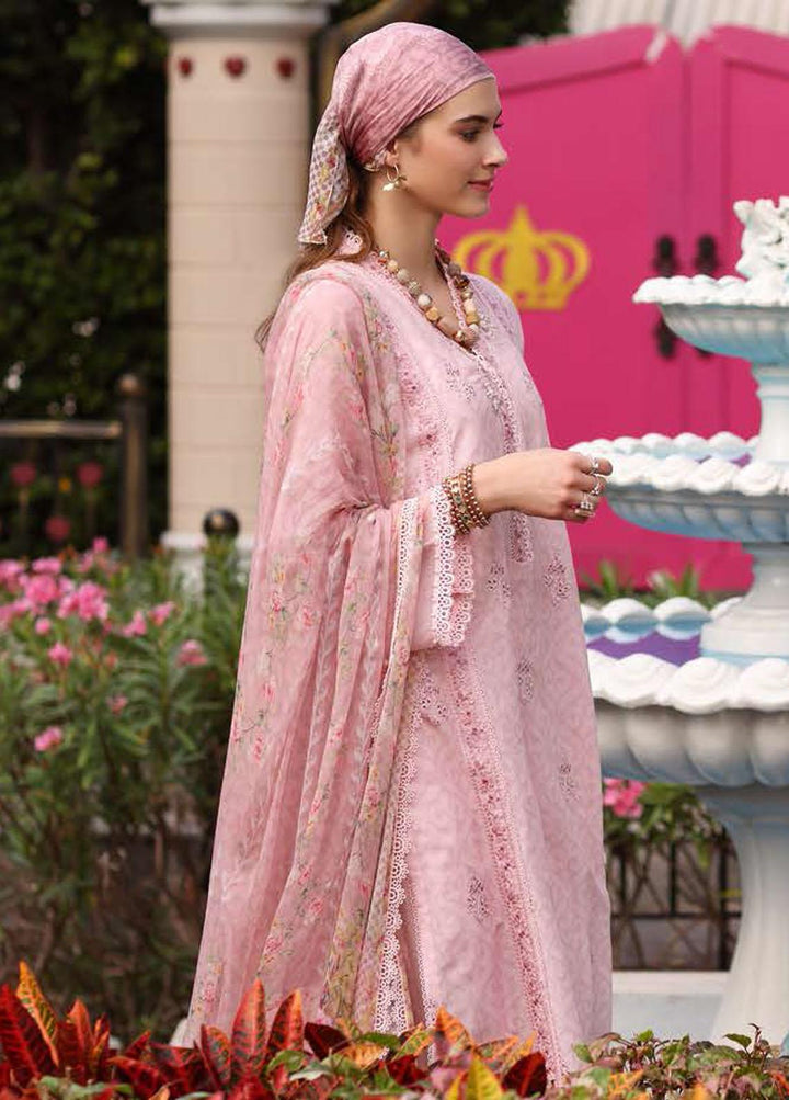 Noor by Saadia Asad Embroidered Lawn Suits Unstitched 3 Piece NSA23P D3-B - Luxury Collection