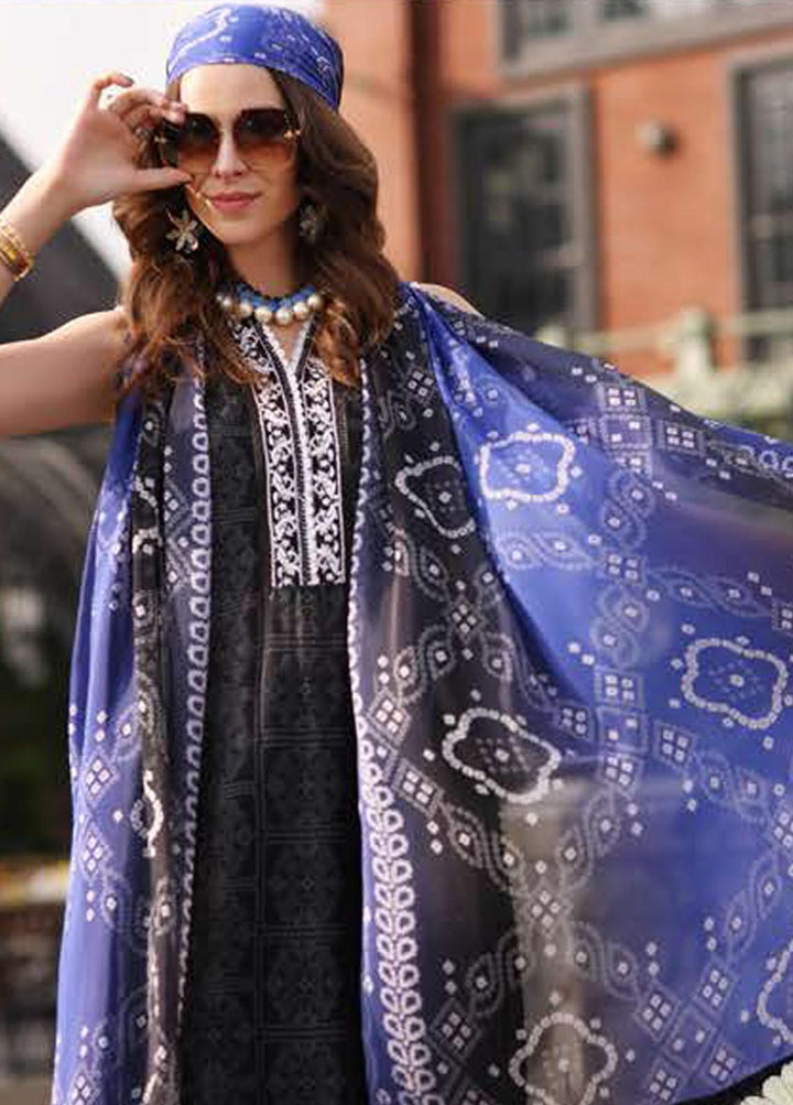 Noor by Saadia Asad Embroidered Lawn Suits Unstitched 3 Piece NSA23P D5-A - Luxury Collection