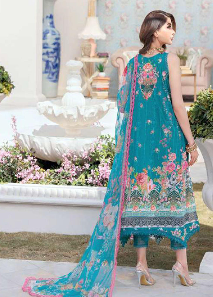 Noor By Saadia Asad Embroidered Lawn Suits Unstitched 3 Piece SA22CK D10-A - Luxury Collection