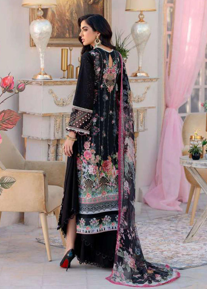 Noor By Saadia Asad Embroidered Lawn Suits Unstitched 3 Piece SA22CK D10-B - Luxury Collection