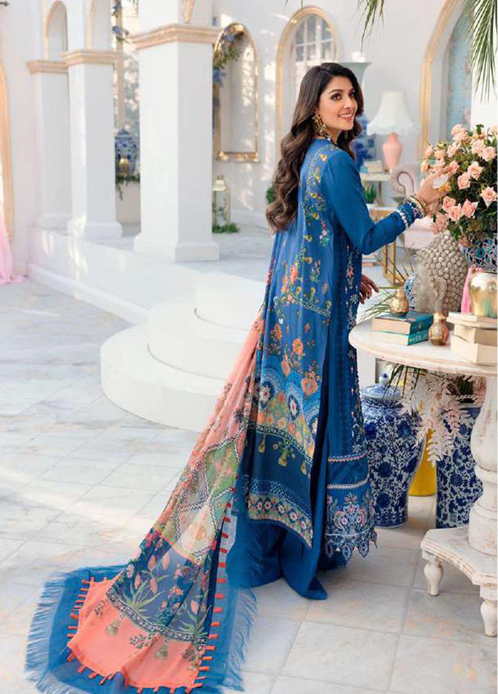 Noor By Saadia Asad Embroidered Lawn Suits Unstitched 3 Piece SA22CK D12-A - Luxury Collection
