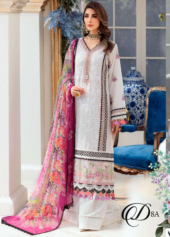 Noor By Saadia Asad Embroidered Lawn Suits Unstitched 3 Piece SA22CK D8-A - Luxury Collection