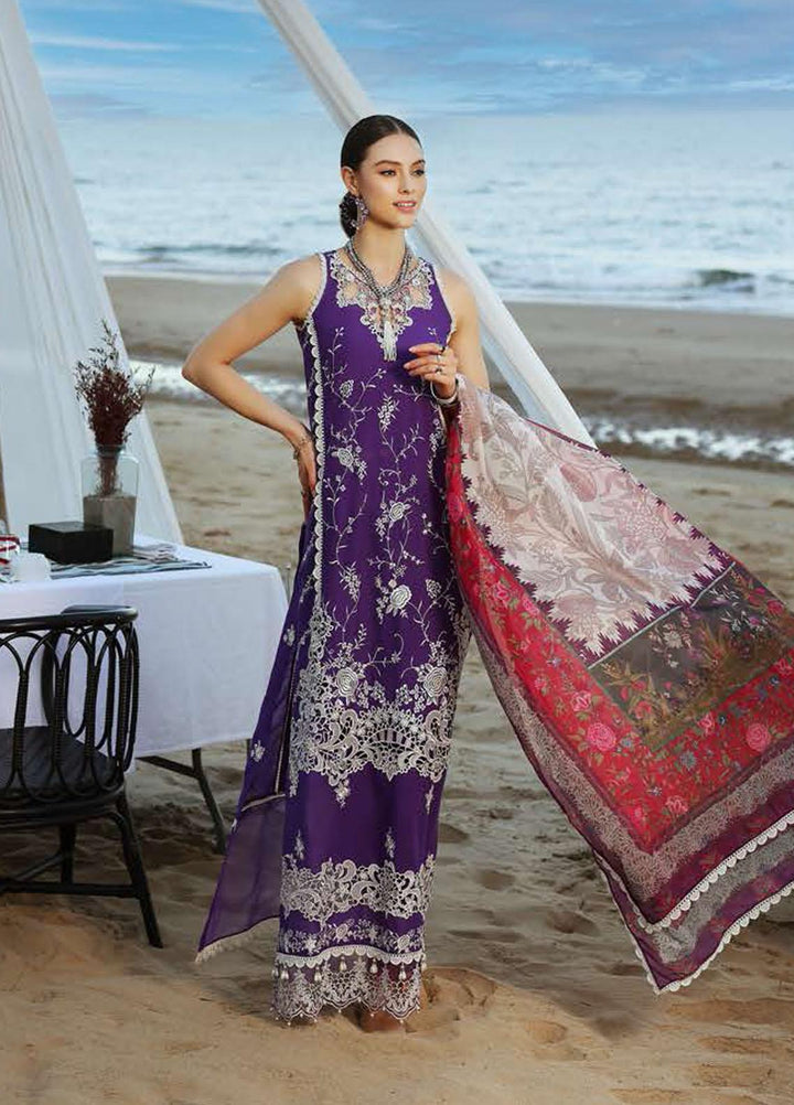 Noor By Saadia Asad Embroidered Chikankari Lawn Suits Unstitched 3 Piece NSA23LC D10-A - Luxury Lawn Collection