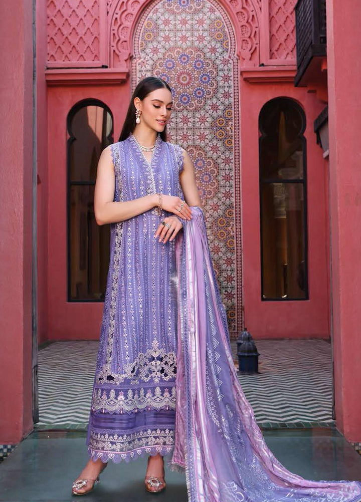 Noor By Saadia Asad Embroidered Chikankari Lawn Suits Unstitched 3 Piece NSA23LC D11-A - Luxury Lawn Collection