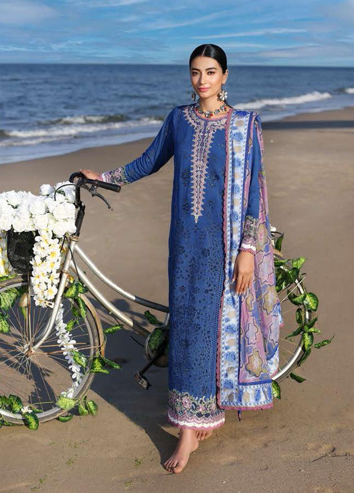 Noor By Saadia Asad Embroidered Chikankari Lawn Suits Unstitched 3 Piece NSA23LC D12-B - Luxury Lawn Collection