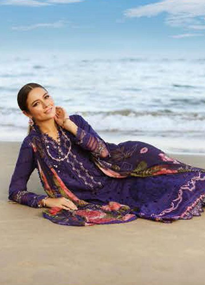 Noor By Saadia Asad Embroidered Chikankari Lawn Suits Unstitched 3 Piece NSA23LC D3-B - Luxury Lawn Collection