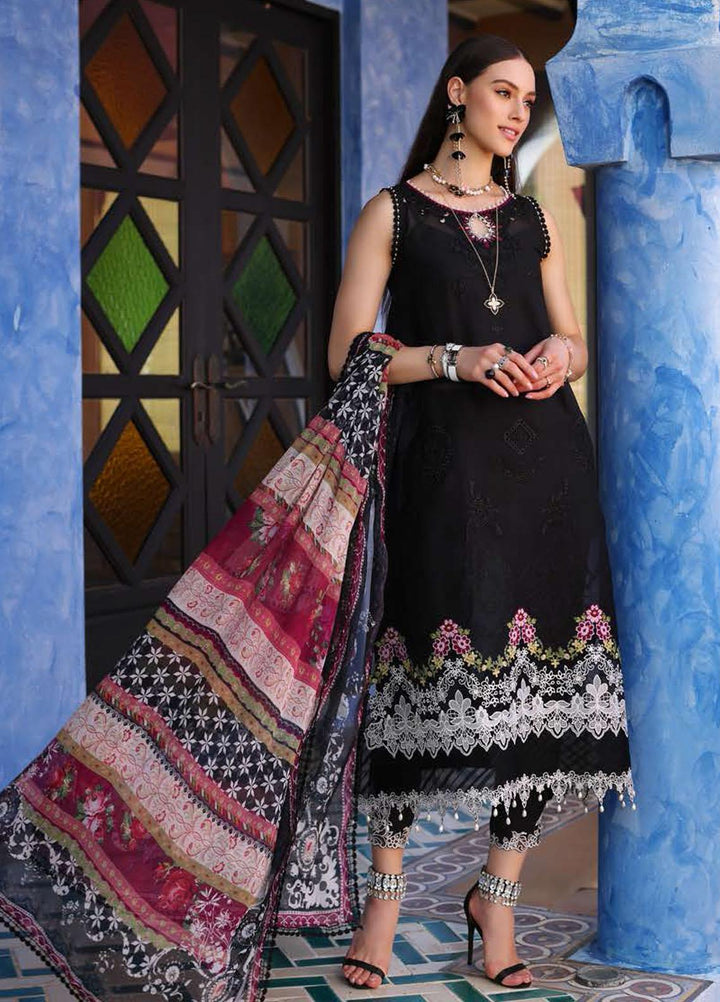 Noor By Saadia Asad Embroidered Chikankari Lawn Suits Unstitched 3 Piece NSA23LC D6-A - Luxury Lawn Collection