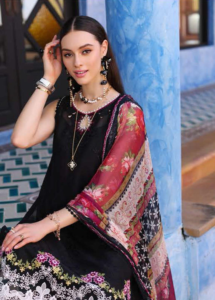 Noor By Saadia Asad Embroidered Chikankari Lawn Suits Unstitched 3 Piece NSA23LC D6-A - Luxury Lawn Collection