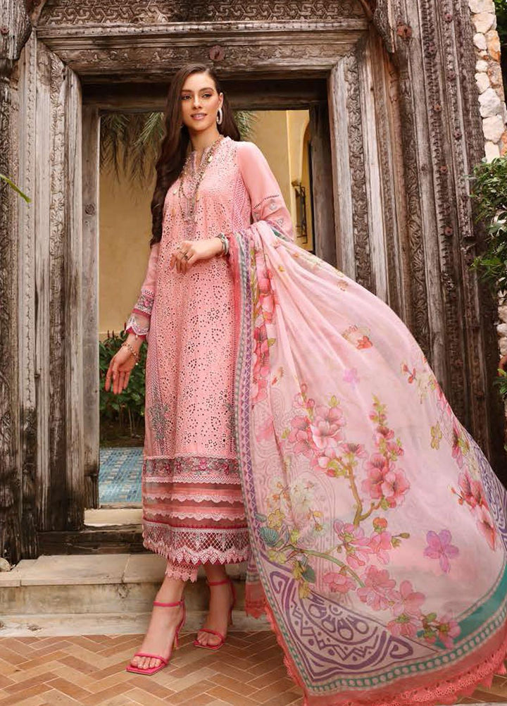 Noor By Saadia Asad Embroidered Chikankari Lawn Suits Unstitched 3 Piece NSA23LC D8-B - Luxury Lawn Collection