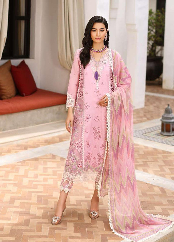 Noor By Saadia Asad Embroidered Chikankari Lawn Suits Unstitched 3 Piece NSA23LC D9-B - Luxury Lawn Collection