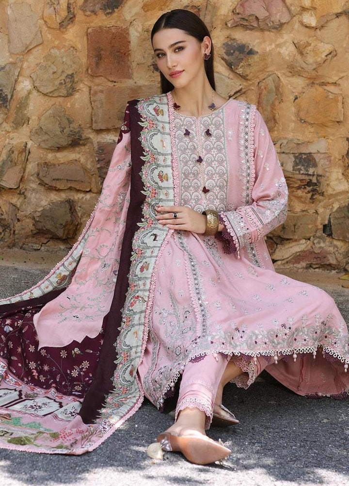 Noor By Saadia Asad Embroidered Karandi Suits Unstitched 3 Piece NSA23WS D3 - Winter Collection