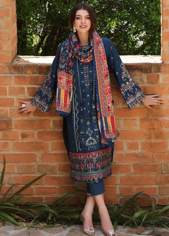 Noor By Saadia Asad Embroidered Khaddar Suits Unstitched 3 Piece NSA23WS D5 - Winter Collection