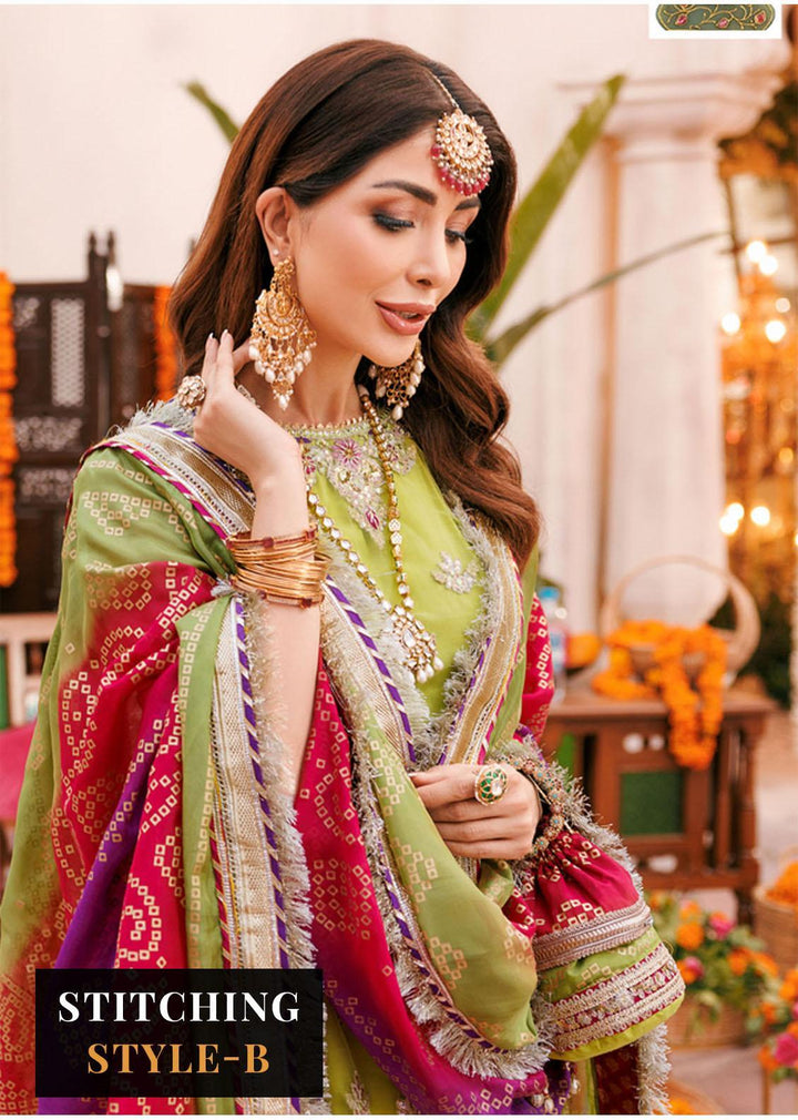 Noor By Saadia Asad Embroidered Net Suits Unstitched 3 Piece NSA22WD D8 Arsia - Wedding Collection
