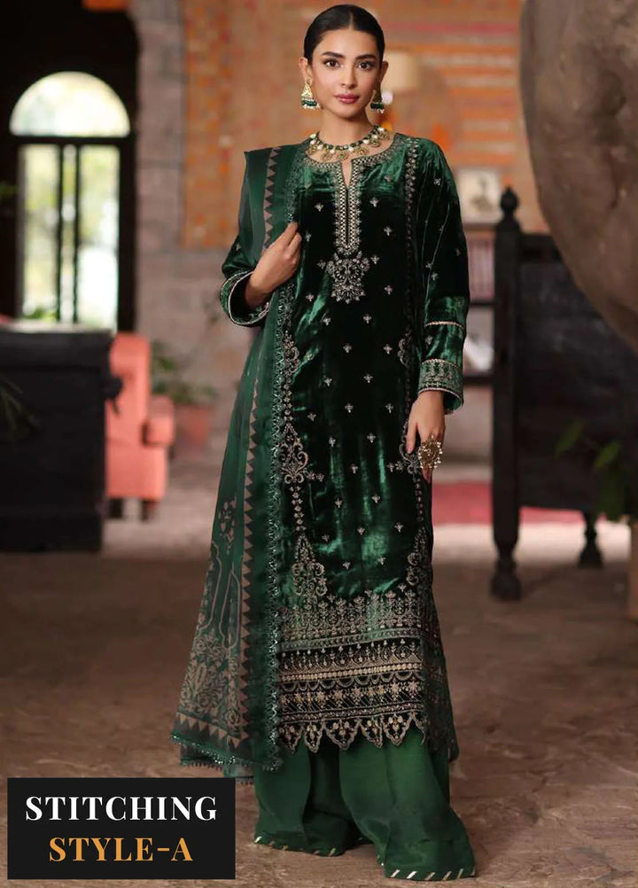 Noor by Saadia Asad Embroidered Suit Unstitched 3 Piece NSA24SW D-11 Gurez - Winter Collection