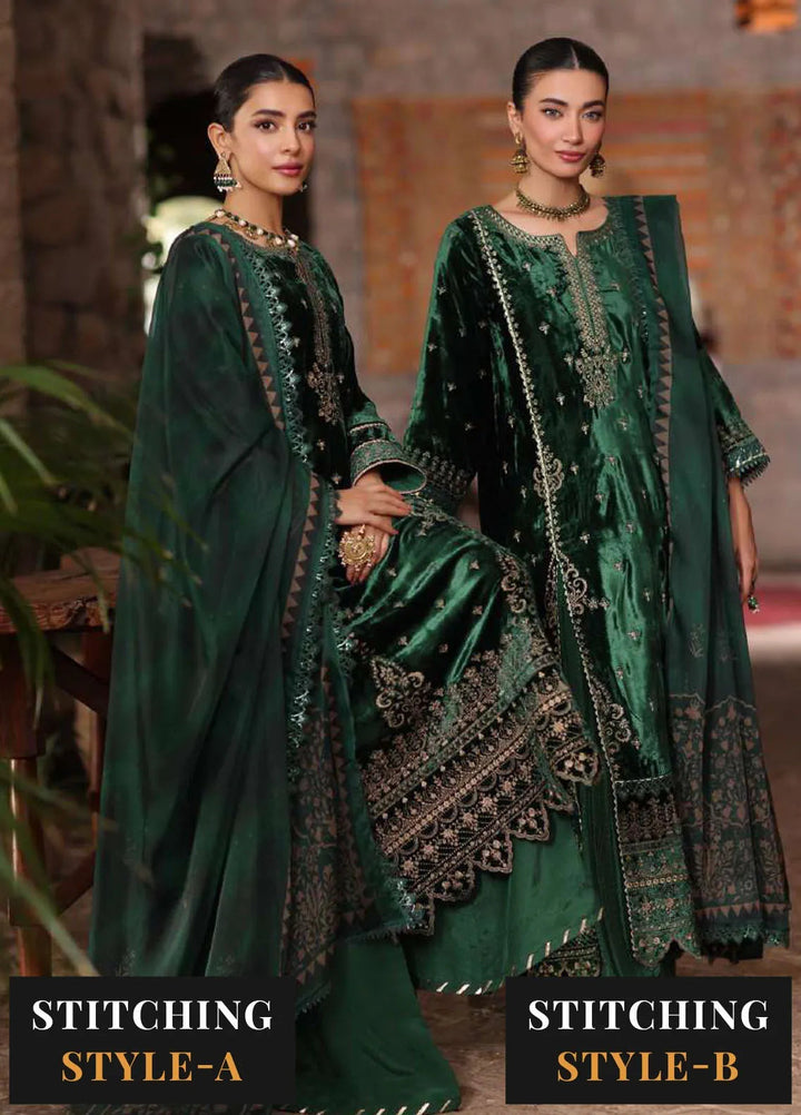 Noor by Saadia Asad Embroidered Suit Unstitched 3 Piece NSA24SW D-11 Gurez - Winter Collection