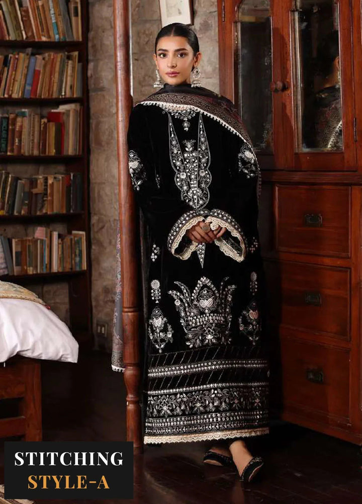 Noor by Saadia Asad Embroidered Suit Unstitched 3 Piece NSA24SW D-12 Pareeha - Winter Collection