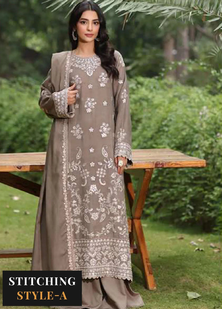 Noor by Saadia Asad Embroidered Suit Unstitched 3 Piece NSA24SW D-2 Harud - Winter Collection
