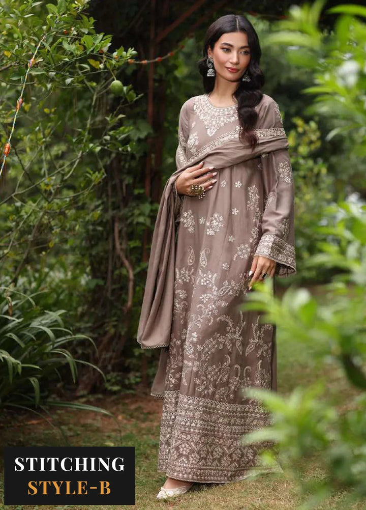 Noor by Saadia Asad Embroidered Suit Unstitched 3 Piece NSA24SW D-2 Harud - Winter Collection