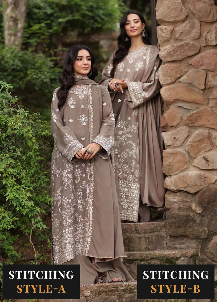 Noor by Saadia Asad Embroidered Suit Unstitched 3 Piece NSA24SW D-2 Harud - Winter Collection
