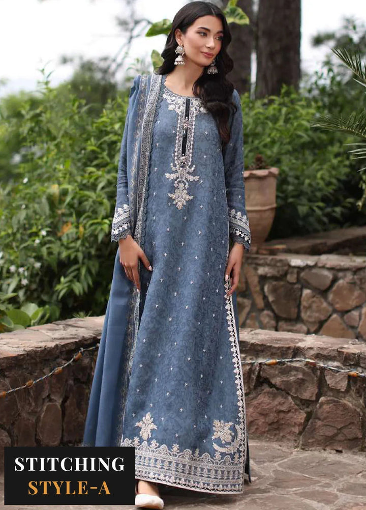 Noor by Saadia Asad Embroidered Suit Unstitched 3 Piece NSA24SW D-3 Zuva - Winter Collection