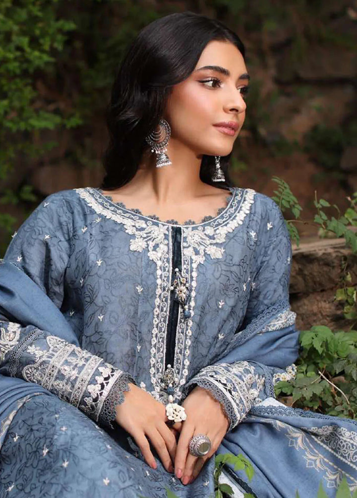 Noor by Saadia Asad Embroidered Suit Unstitched 3 Piece NSA24SW D-3 Zuva - Winter Collection