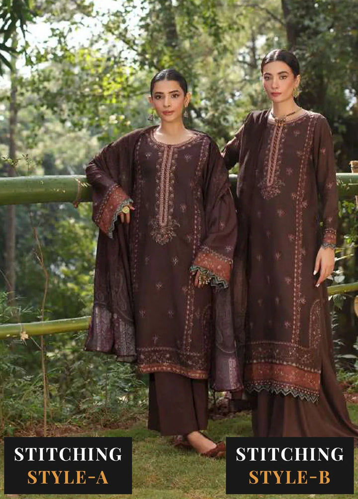 Noor by Saadia Asad Embroidered Suit Unstitched 3 Piece NSA24SW D-4 Mysa - Winter Collection