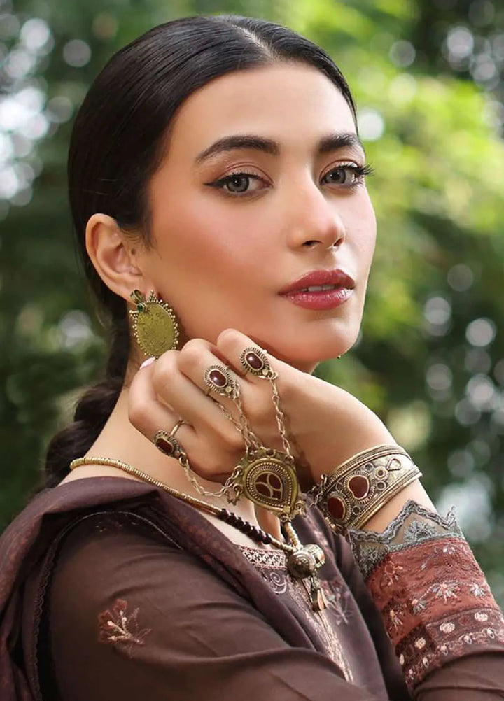 Noor by Saadia Asad Embroidered Suit Unstitched 3 Piece NSA24SW D-4 Mysa - Winter Collection