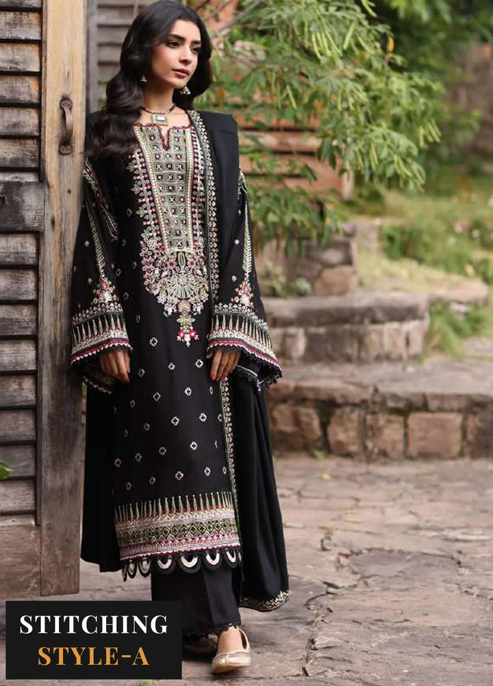 Noor by Saadia Asad Embroidered Suit Unstitched 3 Piece NSA24SW D-5 Koel - Winter Collection