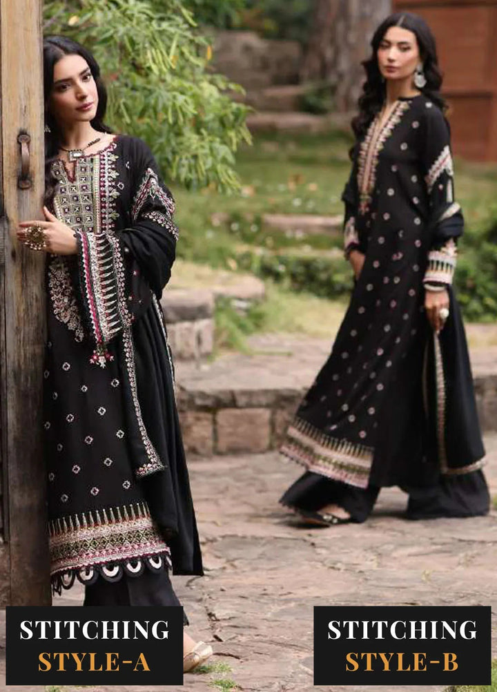 Noor by Saadia Asad Embroidered Suit Unstitched 3 Piece NSA24SW D-5 Koel - Winter Collection