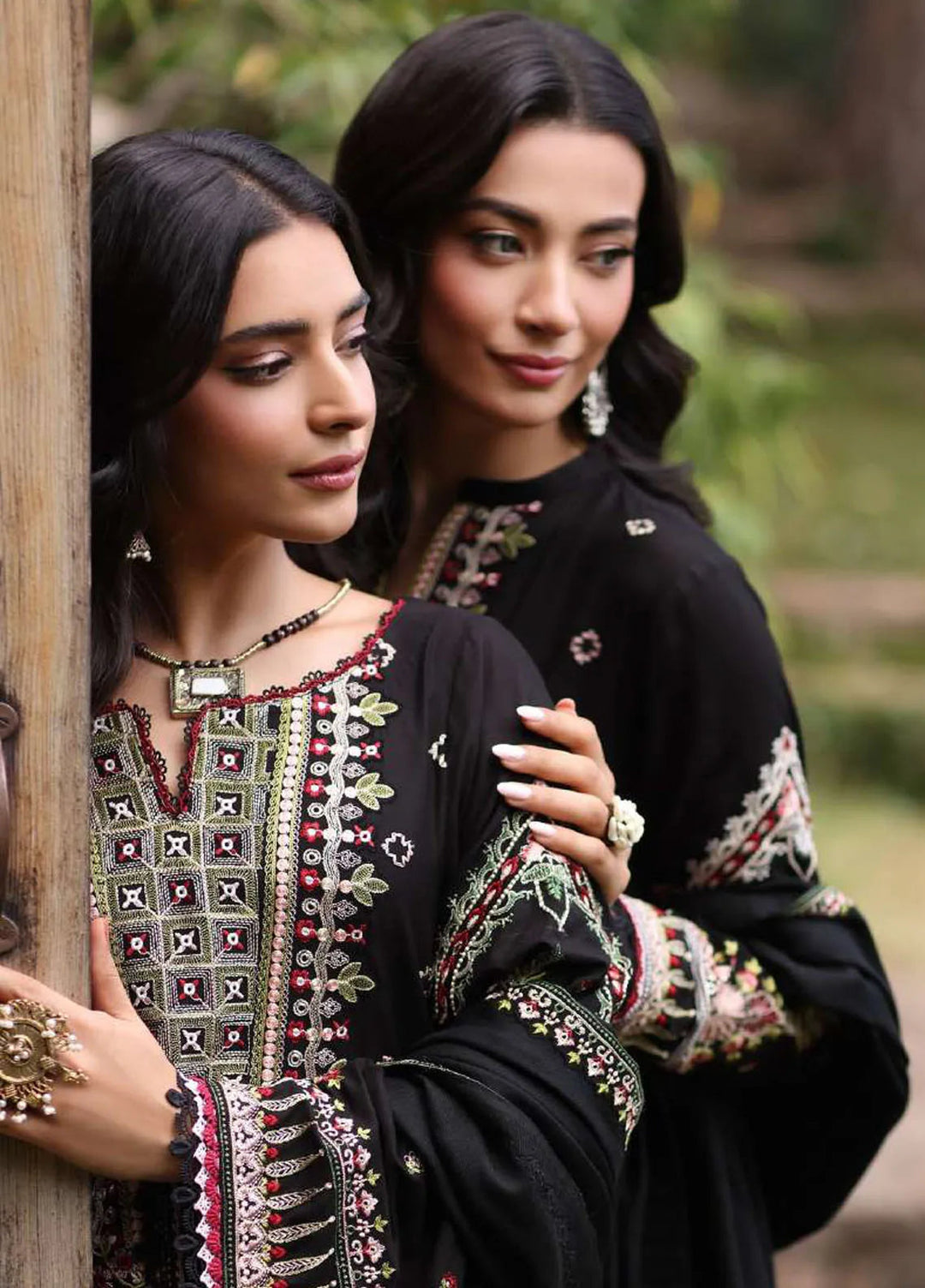 Noor by Saadia Asad Embroidered Suit Unstitched 3 Piece NSA24SW D-5 Koel - Winter Collection