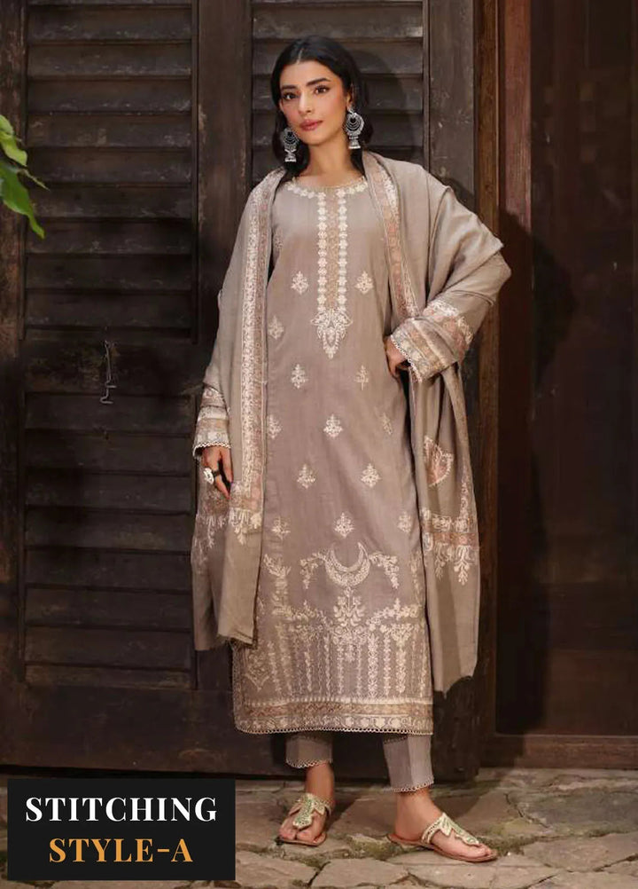 Noor by Saadia Asad Embroidered Suit Unstitched 3 Piece NSA24SW D-7 Zeenaz - Winter Collection