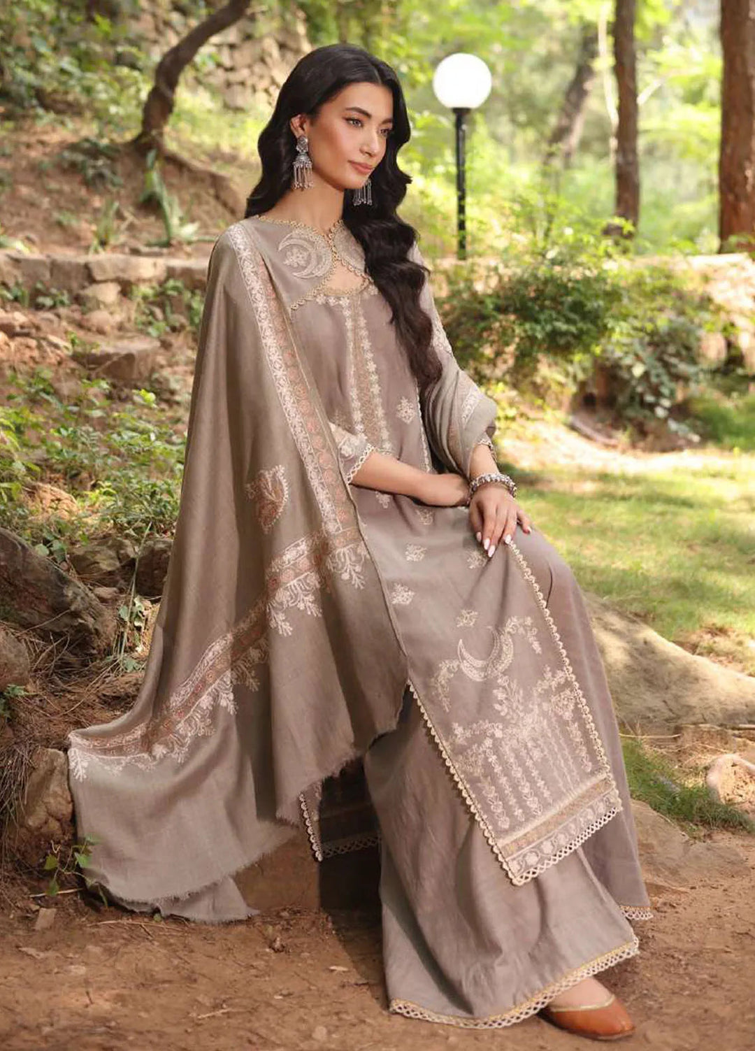 Noor by Saadia Asad Embroidered Suit Unstitched 3 Piece NSA24SW D-7 Zeenaz - Winter Collection