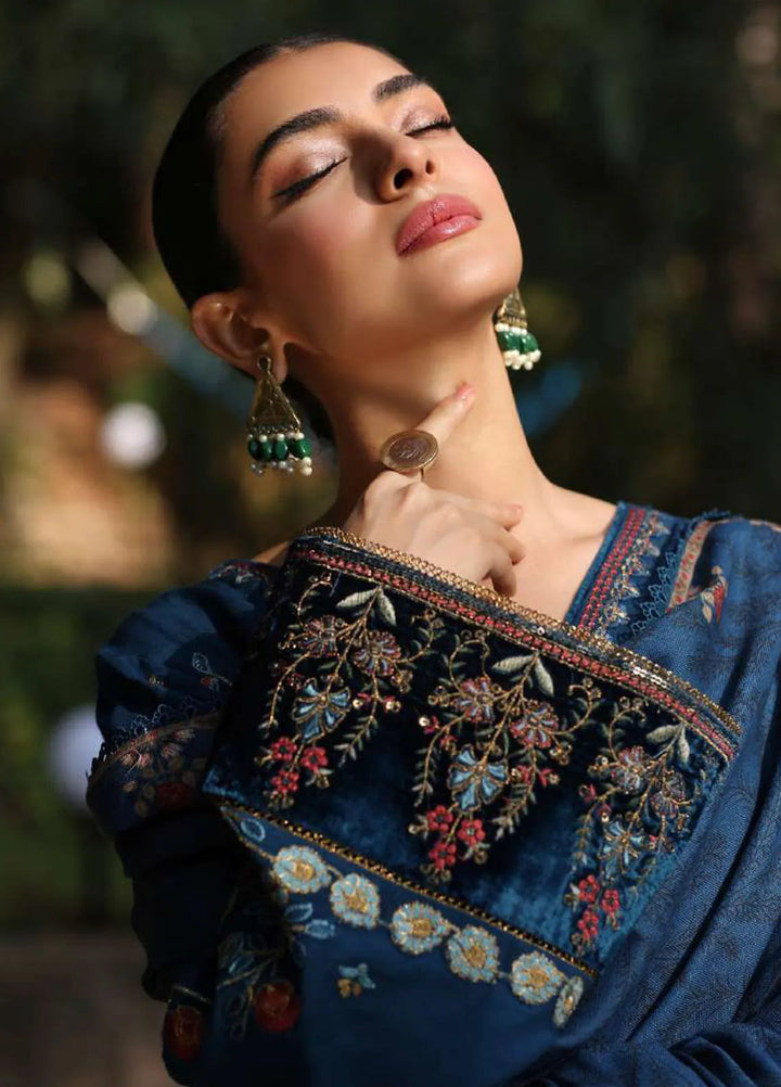 Noor by Saadia Asad Embroidered Suit Unstitched 3 Piece NSA24SW D-8 Nayul - Winter Collection