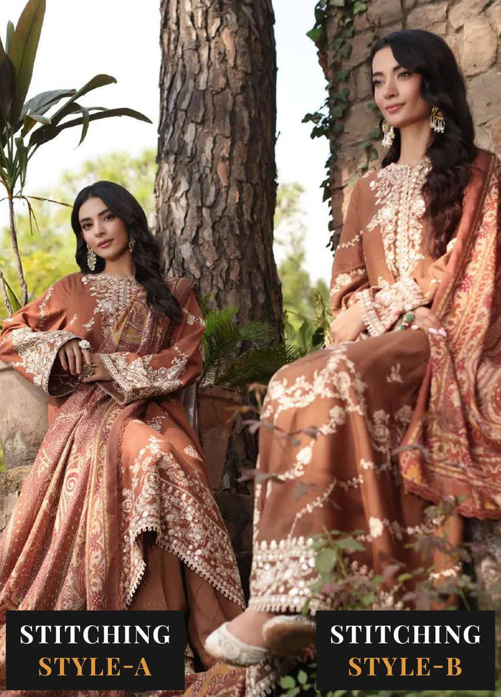 Noor by Saadia Asad Embroidered Suit Unstitched 3 Piece NSA24SW D-9 Doon - Winter Collection