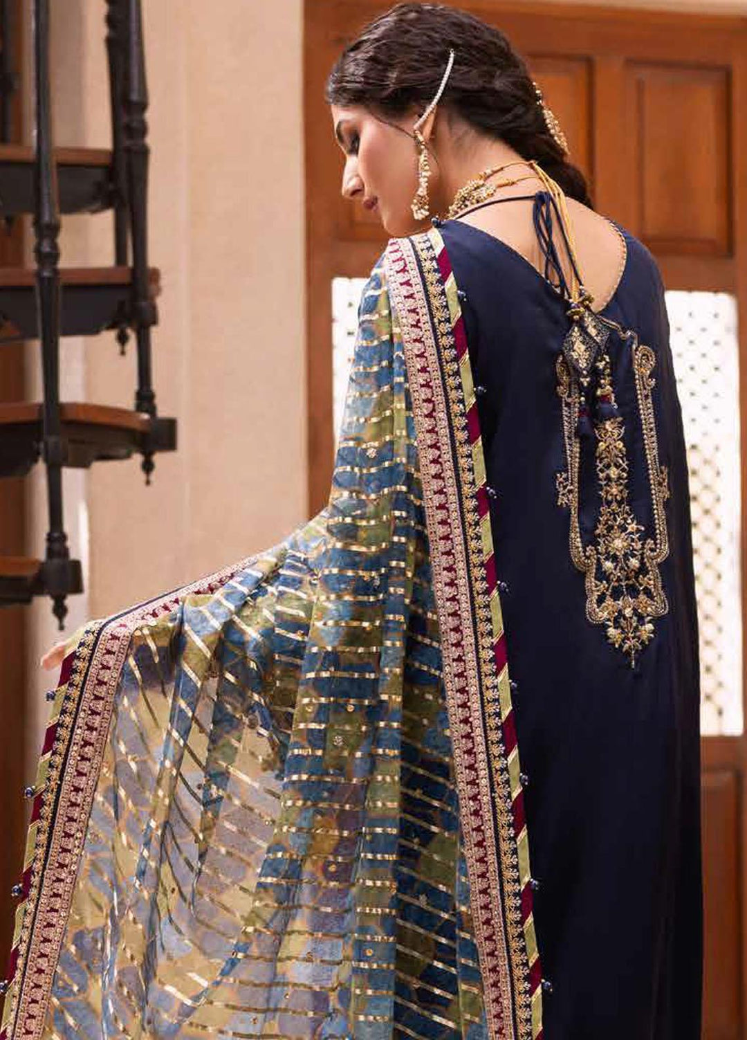 Noor-E-Chasham By Gul Ahmed Embroidered Velvet Suits Unstitched 3 Piece GA22NC-V2 NS-22013 - Luxury Collection