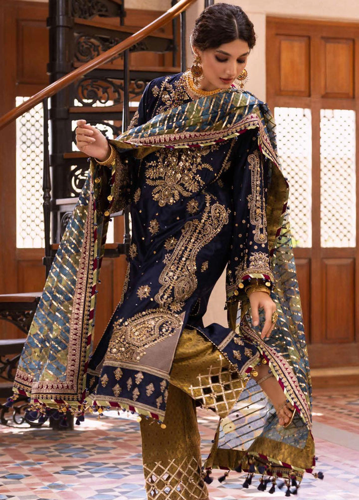 Noor-E-Chasham By Gul Ahmed Embroidered Velvet Suits Unstitched 3 Piece GA22NC-V2 NS-22013 - Luxury Collection