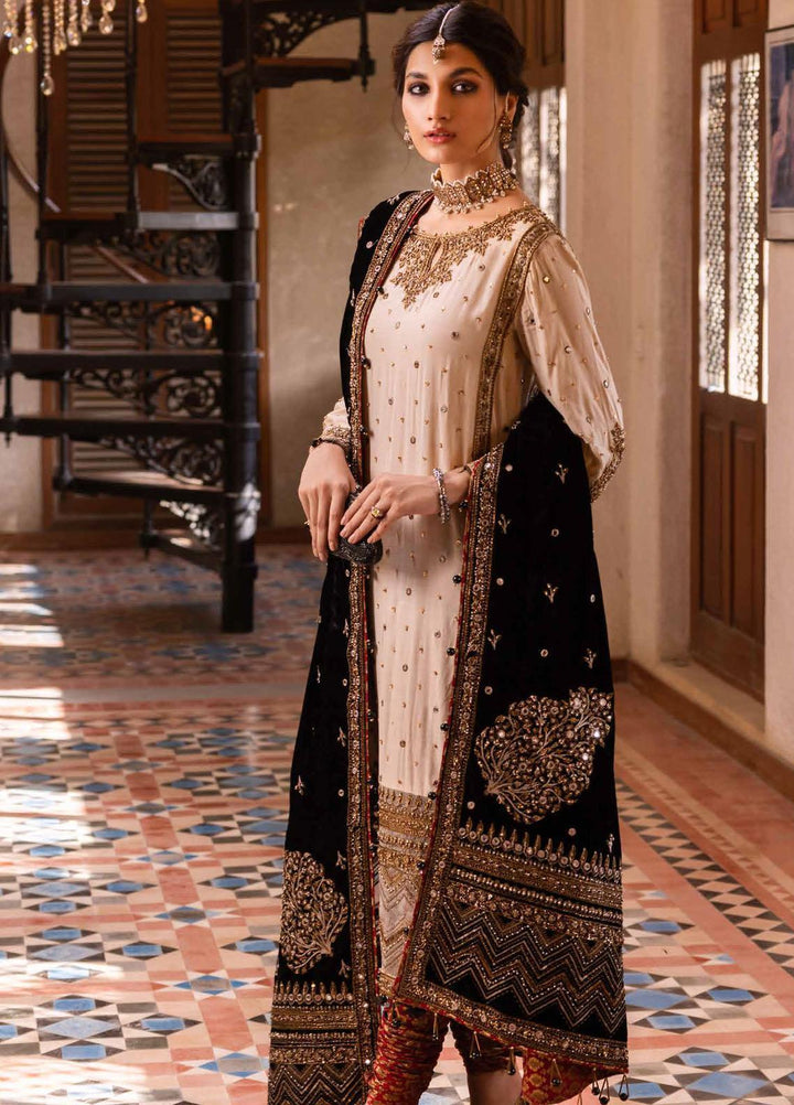 Noor-E-Chasham By Gul Ahmed Embroidered Raw Silk Suits Unstitched 3 Piece GA22NC-V2 NS-22014 - Luxury Collection