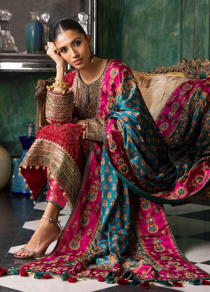 Noor-E-Chasham By Gul Ahmed Embroidered Velvet Suits Unstitched 3 Piece GA22NC-V2 NS-22027 - Luxury Collection