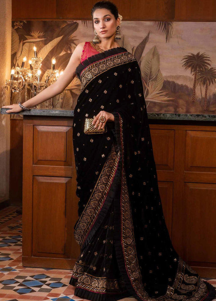 Noor-E-Chasham By Gul Ahmed Embroidered Zari Saree Unstitched 3 Piece GA22NC-V2 NS-22028 - Luxury Collection