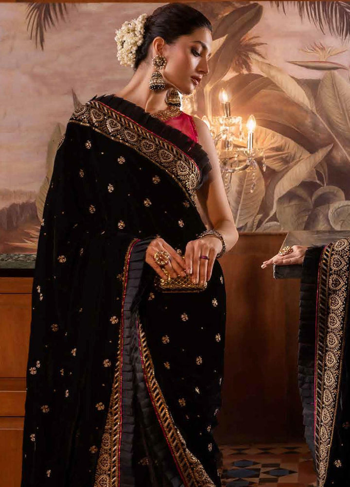 Noor-E-Chasham By Gul Ahmed Embroidered Zari Saree Unstitched 3 Piece GA22NC-V2 NS-22028 - Luxury Collection