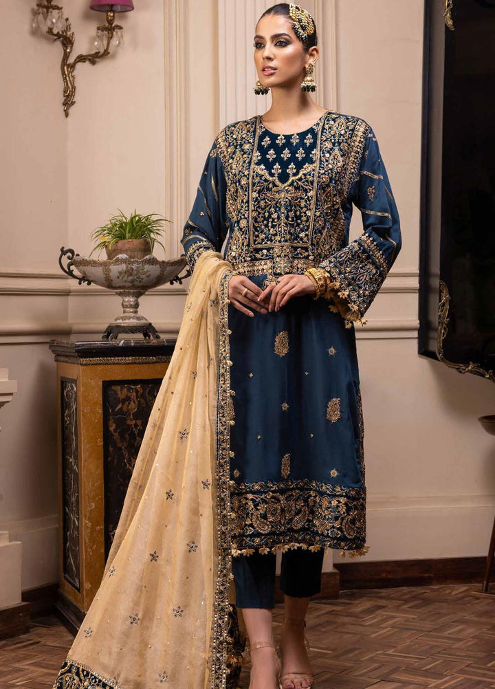 Noor-E-Chasham By Gul Ahmed Embroidered cotton silk Suits Unstitched 3 Piece GA22NC-V2 NS-22032 - Luxury Collection