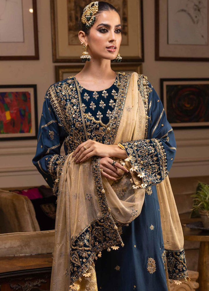 Noor-E-Chasham By Gul Ahmed Embroidered cotton silk Suits Unstitched 3 Piece GA22NC-V2 NS-22032 - Luxury Collection