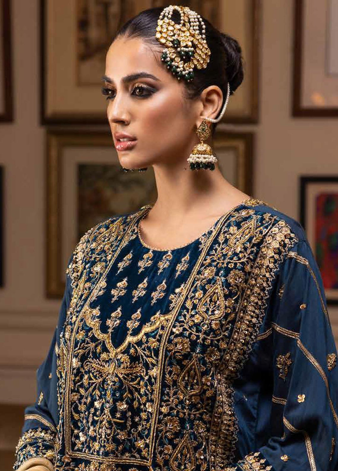 Noor-E-Chasham By Gul Ahmed Embroidered cotton silk Suits Unstitched 3 Piece GA22NC-V2 NS-22032 - Luxury Collection