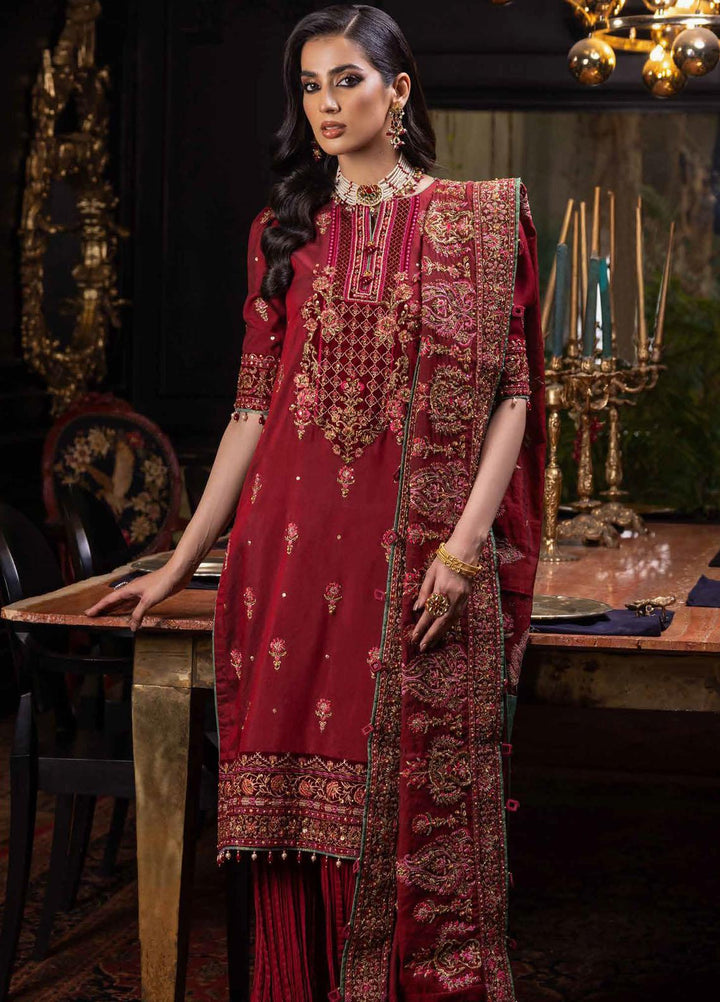 Noor-E-Chasham By Gul Ahmed Embroidered Yarn Suits Unstitched 3 Piece GA22NC-V2 NS-22034 - Luxury Collection
