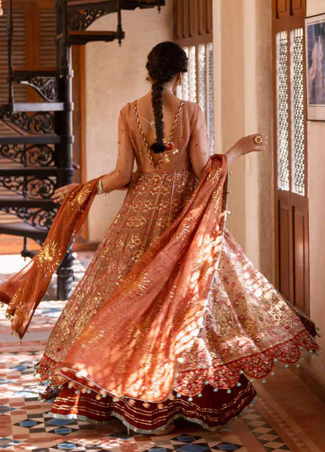 Noor-E-Chasham By Gul Ahmed Embroidered Net Suits Unstitched 3 Piece GA22NC-V2 NS-22035 - Luxury Collection