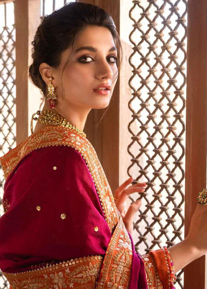 Noor-E-Chasham By Gul Ahmed Embroidered Raw Silk Suits Unstitched 3 Piece GA22NC-V2 NS-22039 - Luxury Collection