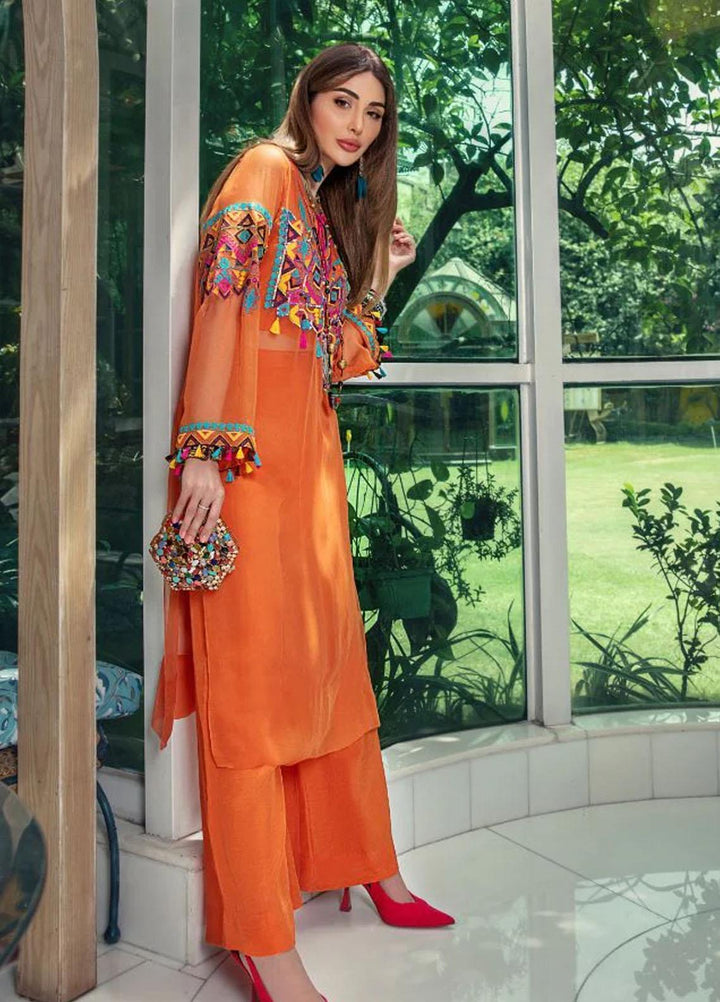 Malook By Shazia Ovais Pret Embroidered Chiffon 3 Piece Suit MLK23NJ Picasso