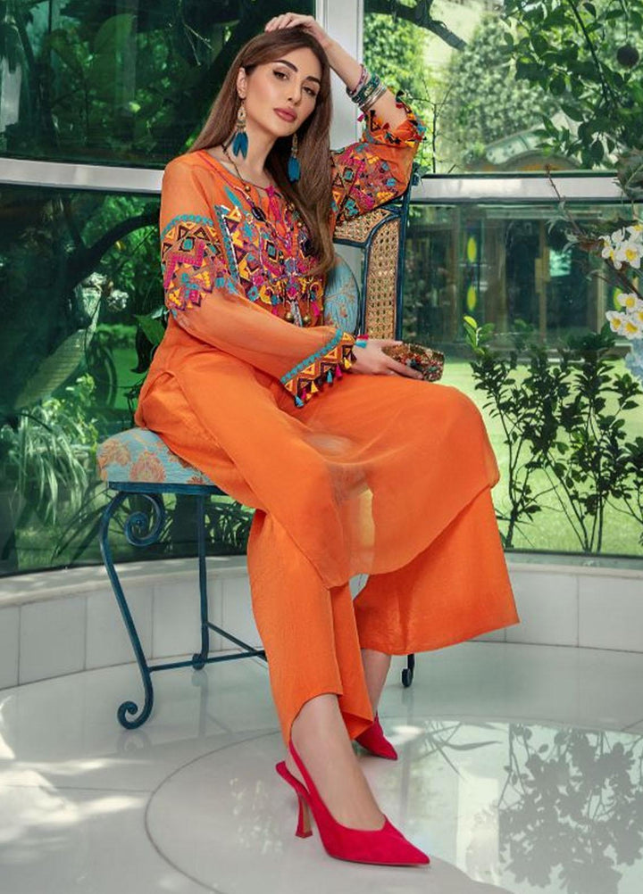 Malook By Shazia Ovais Pret Embroidered Chiffon 3 Piece Suit MLK23NJ Picasso