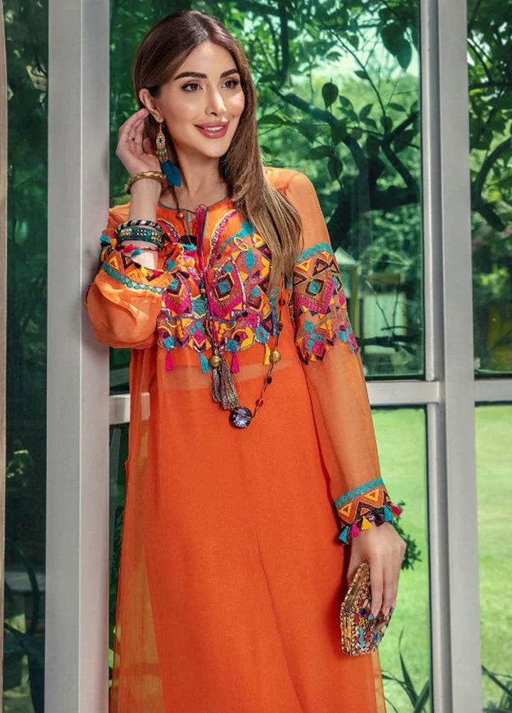 Malook By Shazia Ovais Pret Embroidered Chiffon 3 Piece Suit MLK23NJ Picasso